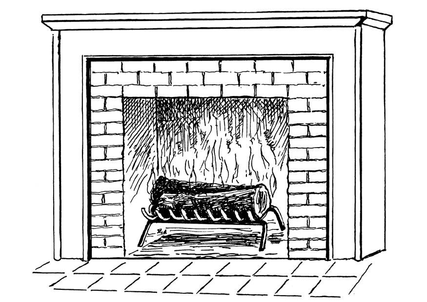 kamin Malvorlage kamin