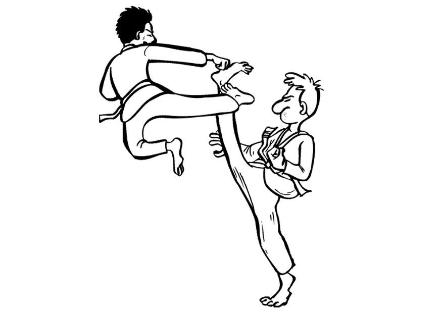 Malvorlage karate