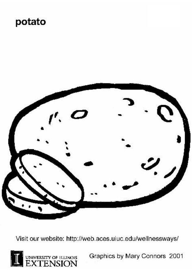 kartoffel Malvorlage kartoffel