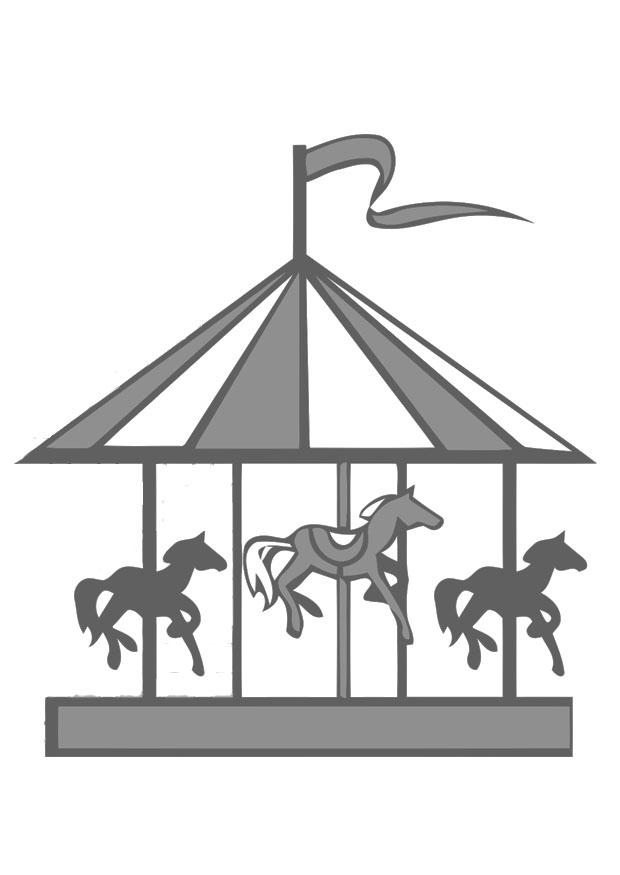 karussel Malvorlage karussel