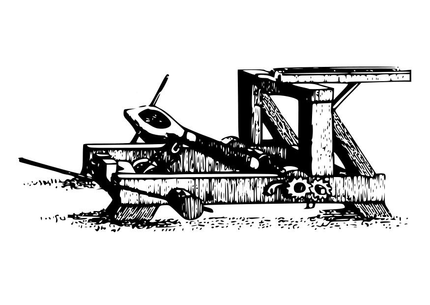 Malvorlage katapult