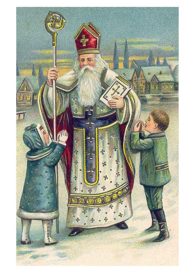 kinder beim weihnachtsmann Bild kinder beim weihnachtsmann