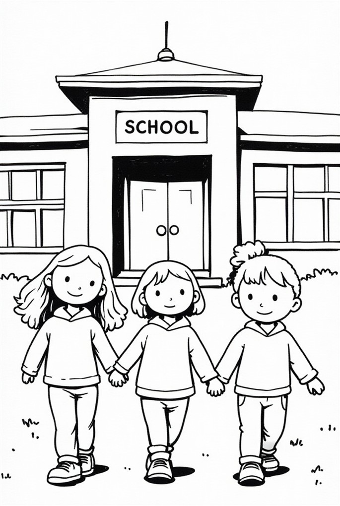 kinder in der schule Malvorlage kinder in der schule