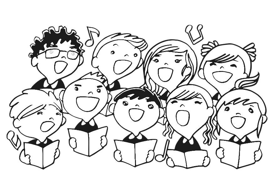 Malvorlage kinderchor
