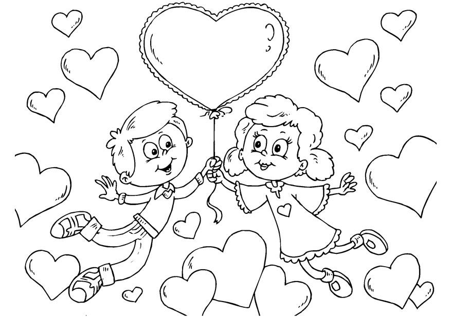 Malvorlage kindervalentinstag