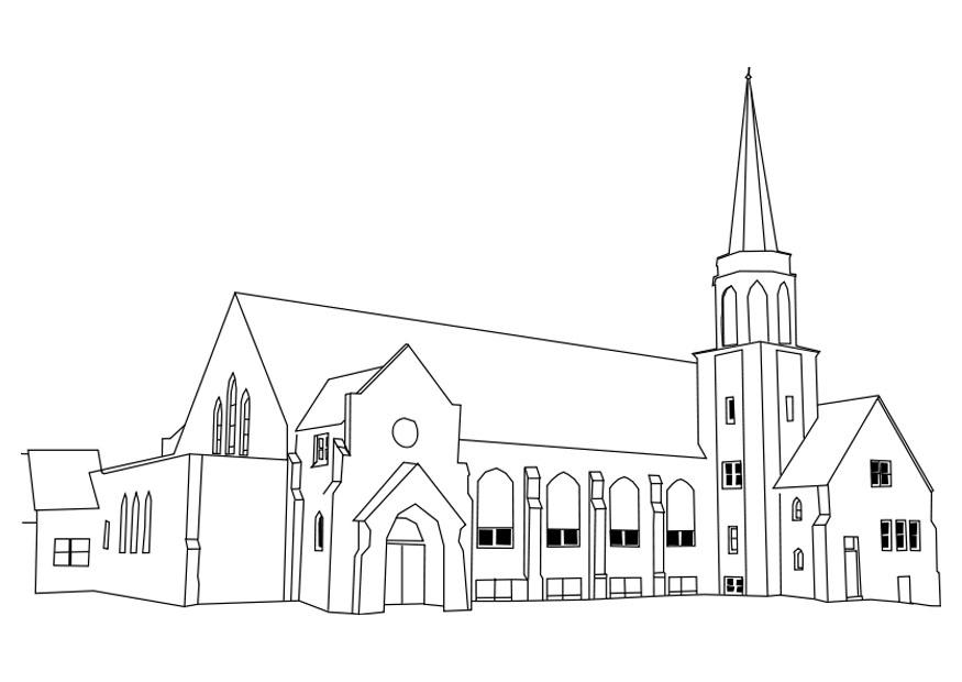 kirche Malvorlage kirche