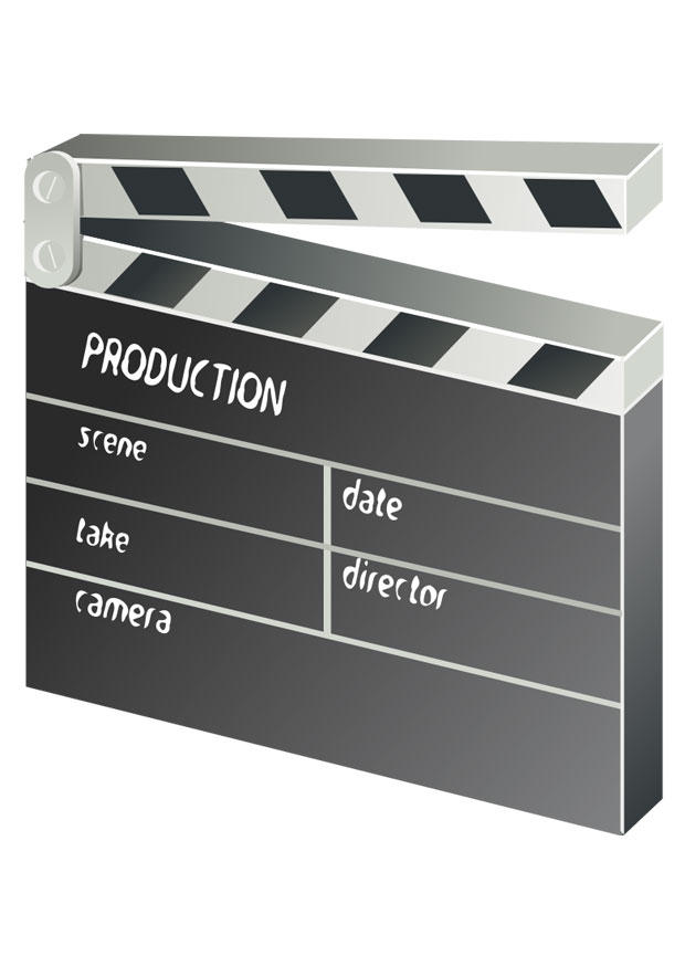 klapptafel - film Malvorlage klapptafel - film
