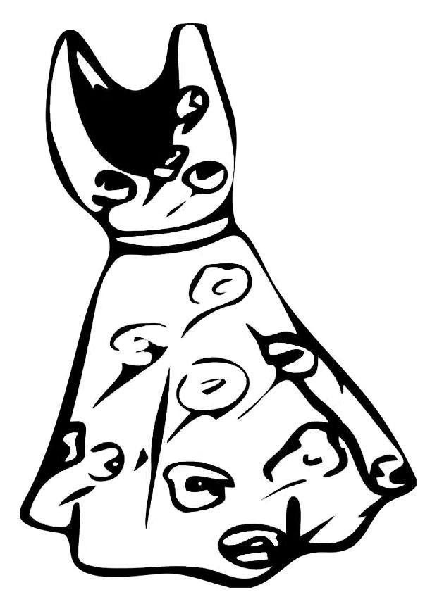 kleid Malvorlage kleid
