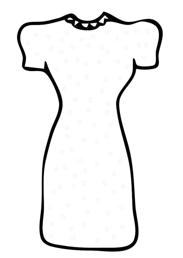 Malvorlage kleid