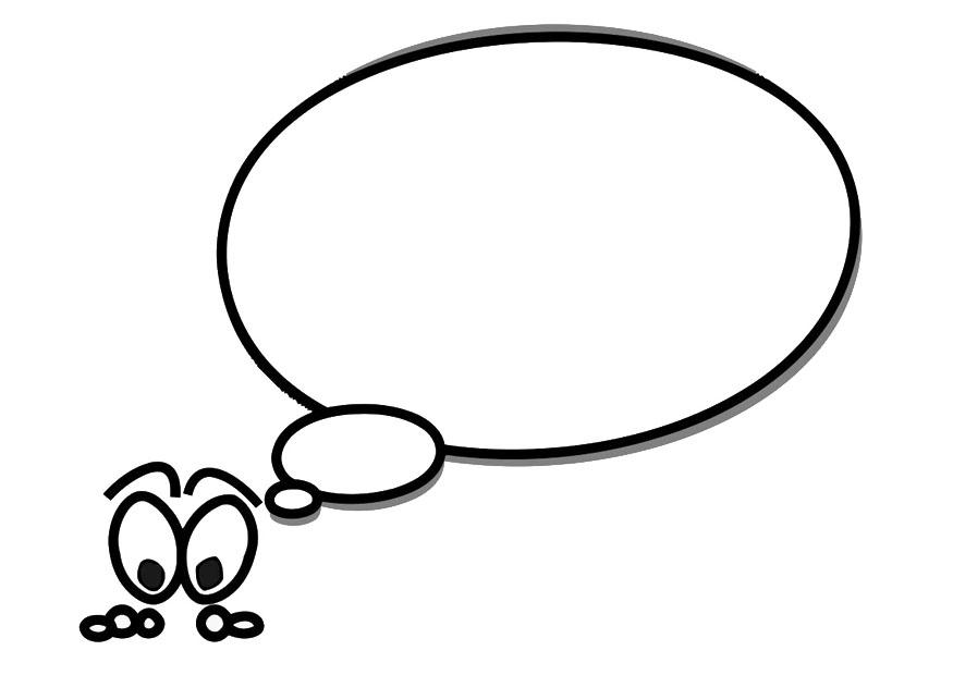 kleine figur mit textballon Malvorlage kleine figur mit textballon