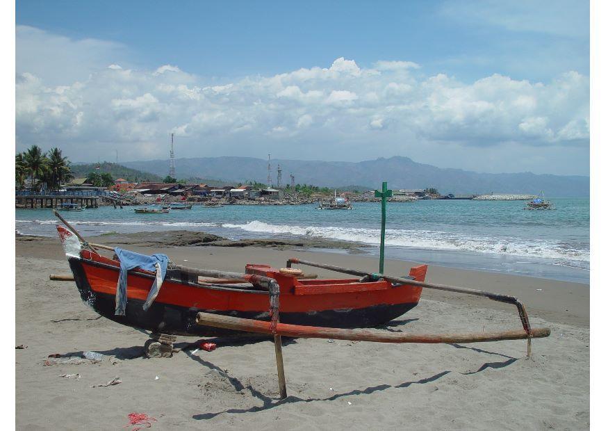 kleines fischerboot, indonesien Foto kleines fischerboot, indonesien