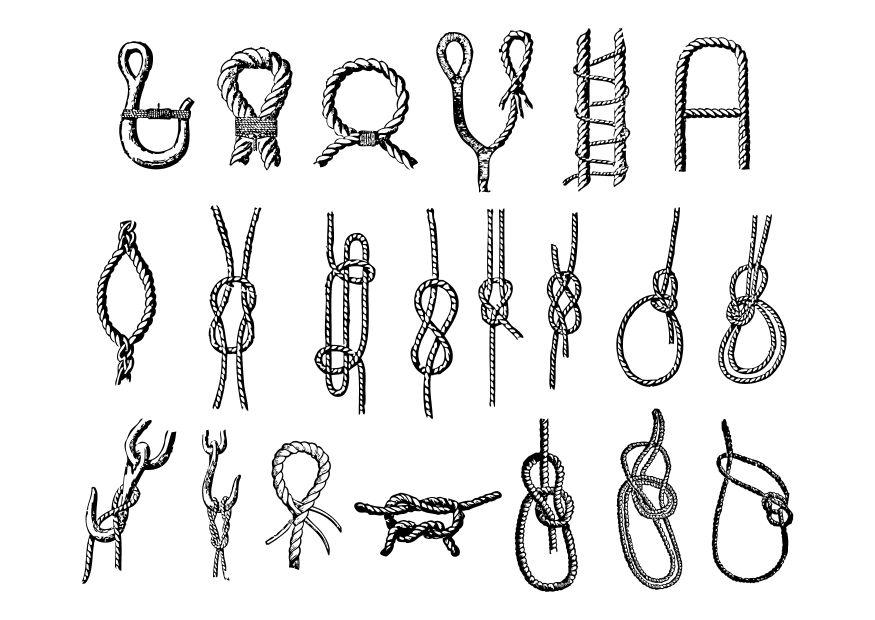 knoten Malvorlage knoten
