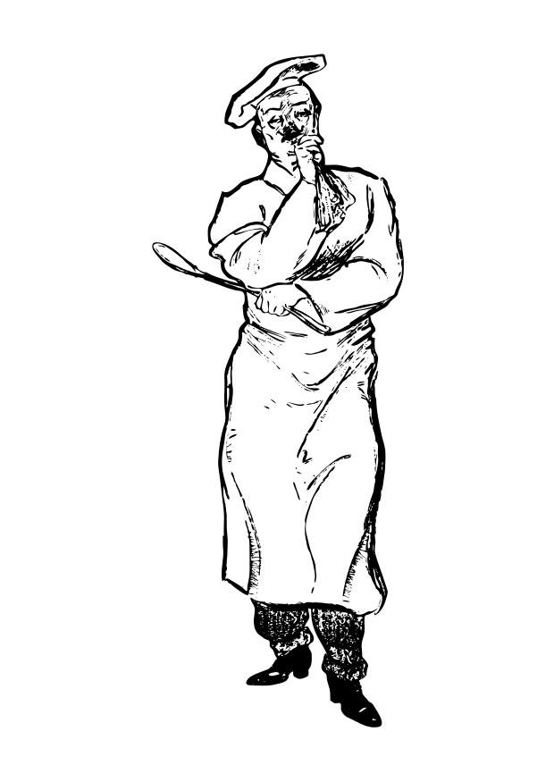 Malvorlage koch