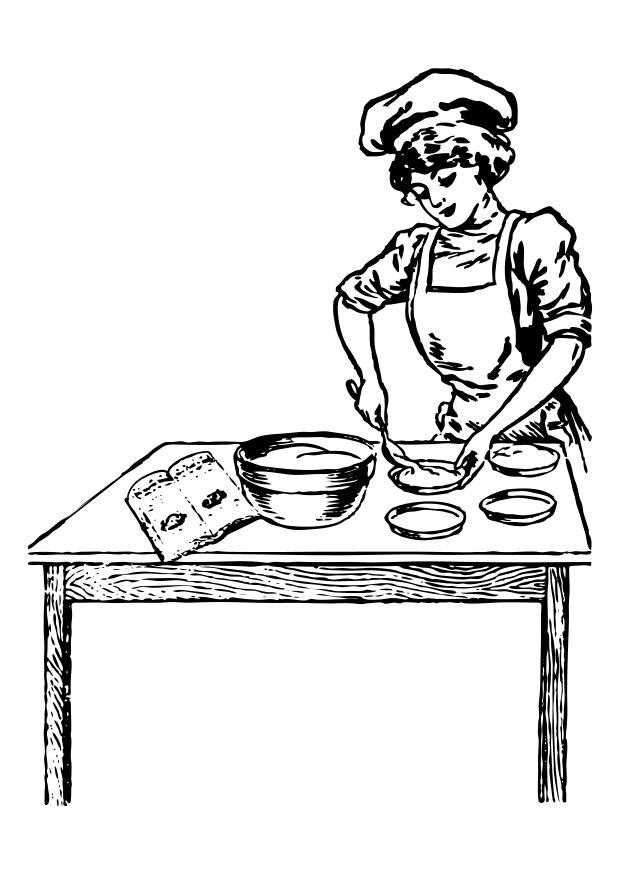 Malvorlage kA¶chen