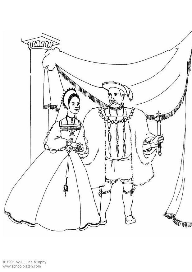 kA¶nig und kA¶nigin (1534) Malvorlage kA¶nig und kA¶nigin (1534)