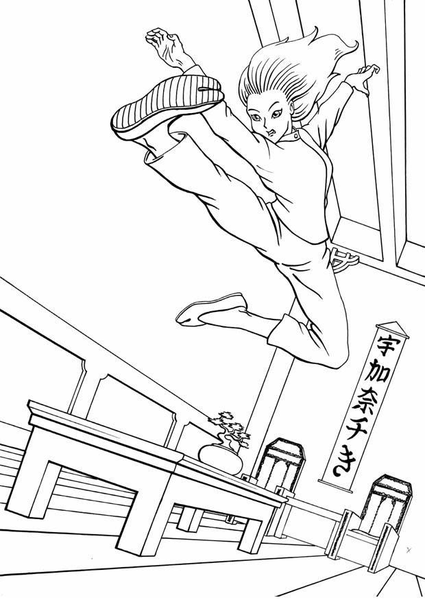 kung fu Malvorlage kung fu