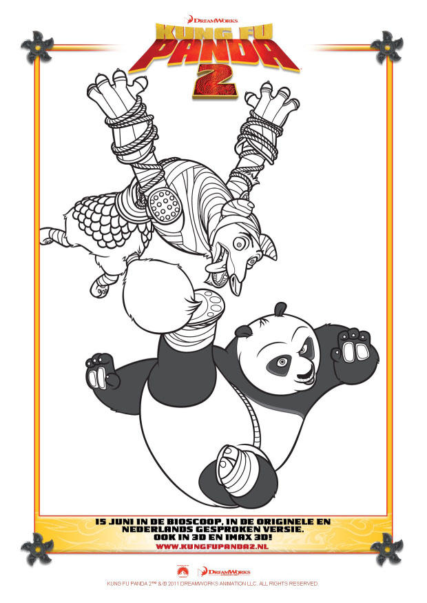 kung fu panda 2 Malvorlage kung fu panda 2