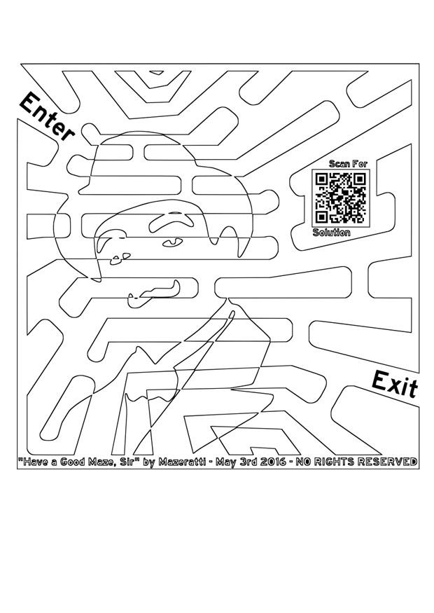 labyrinth - mann Malvorlage labyrinth - mann