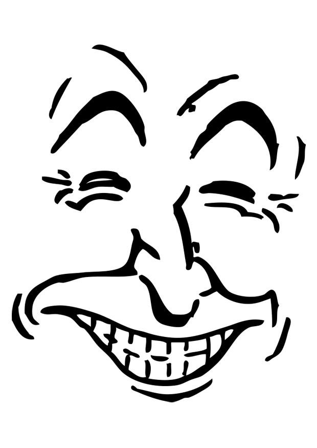 Malvorlage lachen