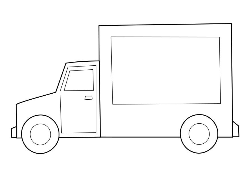 Malvorlage lastwagen