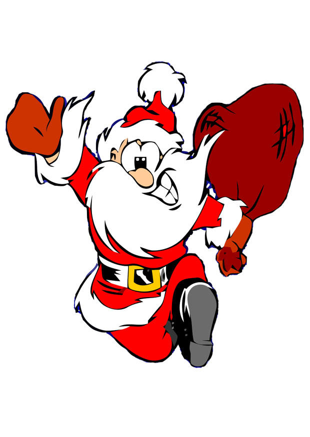 laufender weihnachtsmann Bild laufender weihnachtsmann