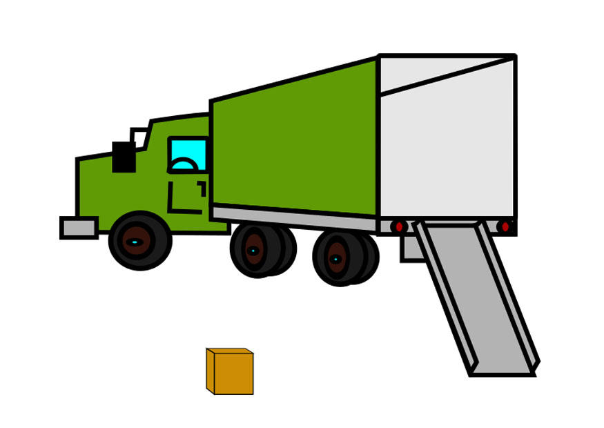 leerer umzugswagen Bild leerer umzugswagen