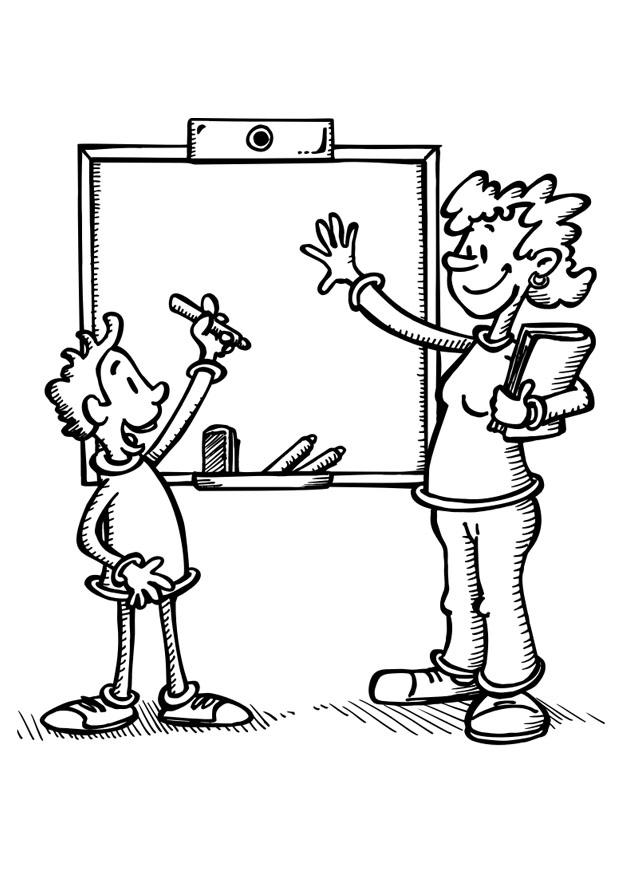 lehrer und schuler Malvorlage lehrer und schuler