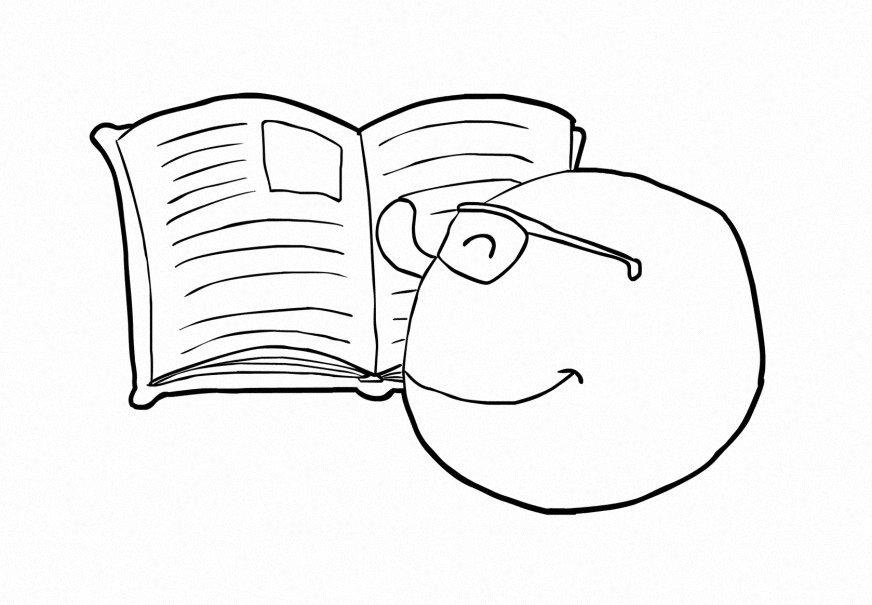 Malvorlage lesen