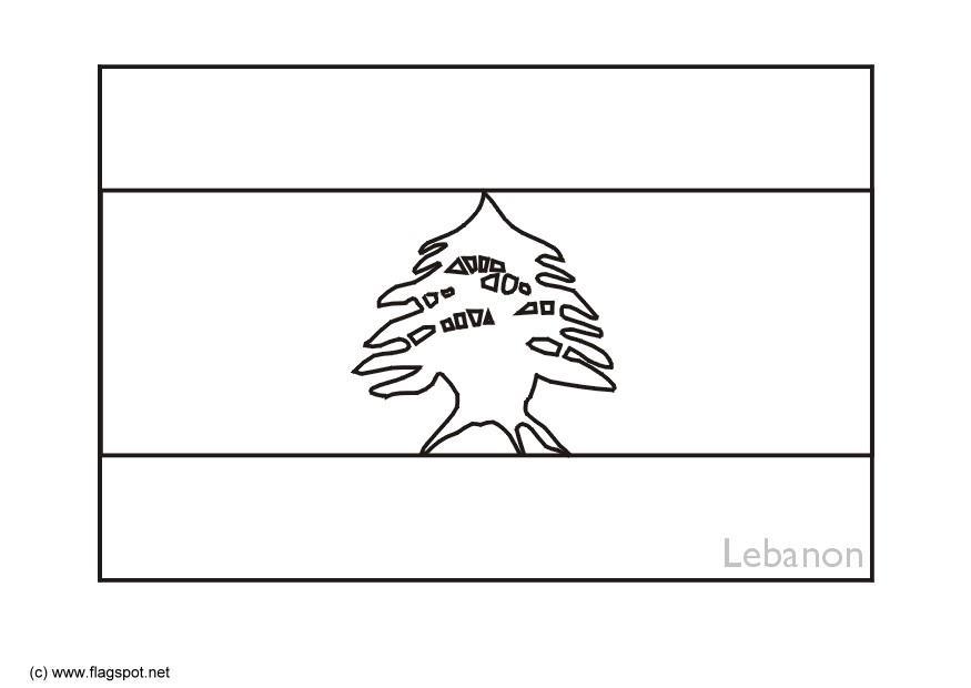 libanon Malvorlage libanon