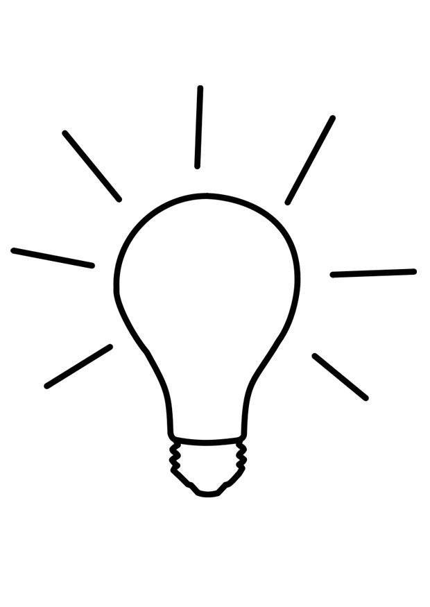 licht an Malvorlage licht an