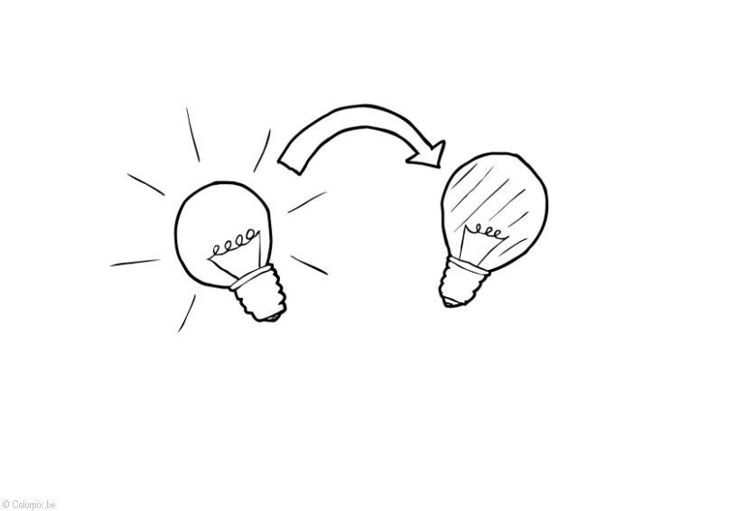 licht aus - energieeinsparung Malvorlage licht aus - energieeinsparung