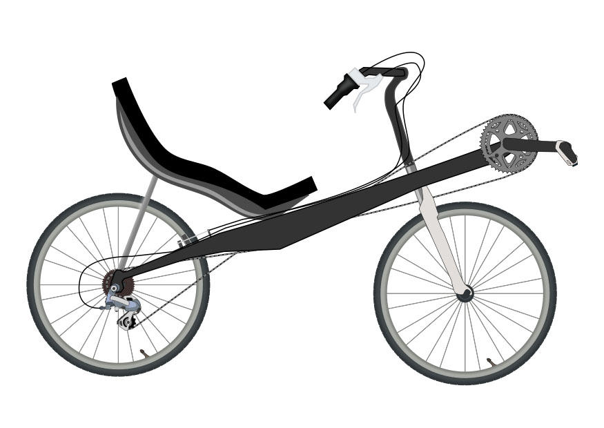 liegefahrrad Malvorlage liegefahrrad