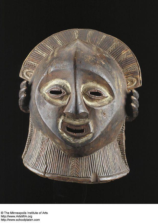 luba maska kongo 19. jhd. Foto luba maska kongo 19. jhd.