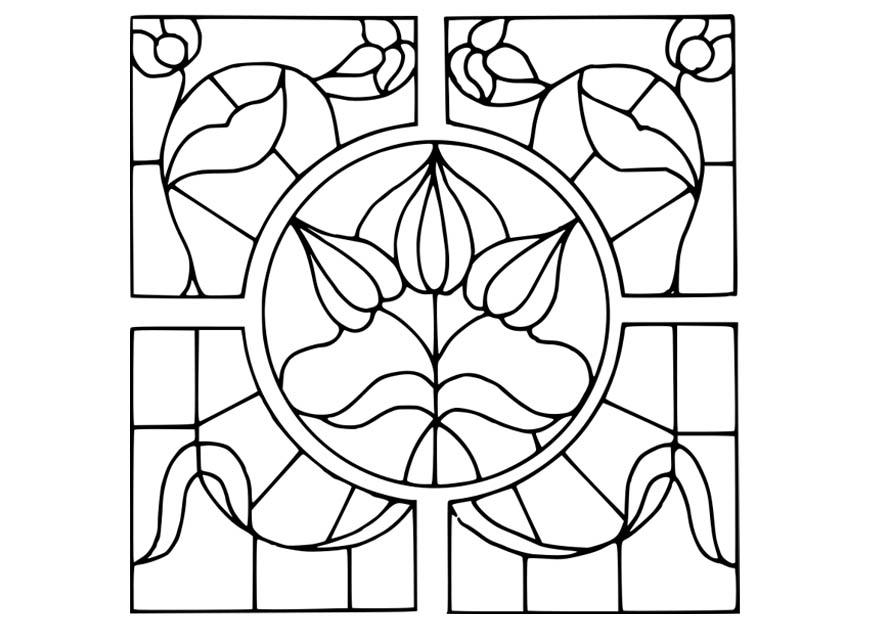 lupe mit blumenmotiv Malvorlage lupe mit blumenmotiv