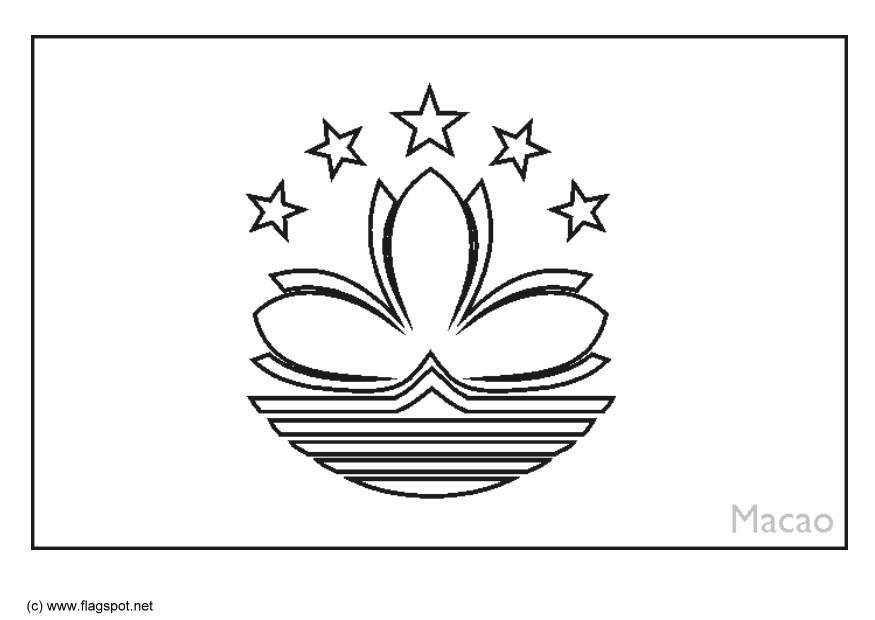 macao Malvorlage macao