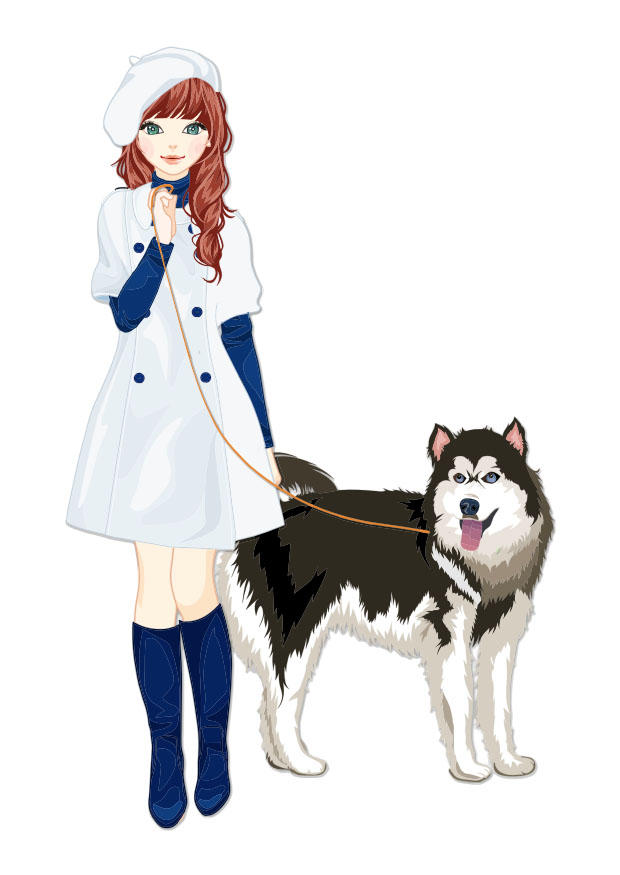 mA¤dchen mit hund Bild mA¤dchen mit hund