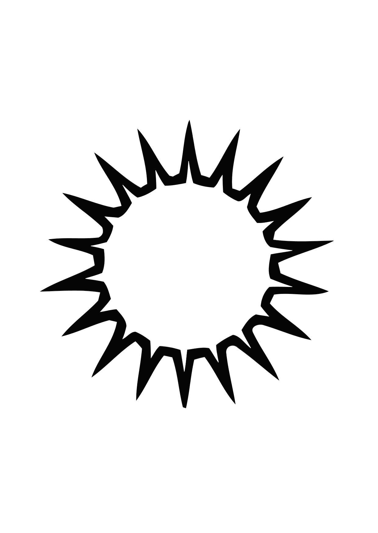 Malvorlage  01a. sonne