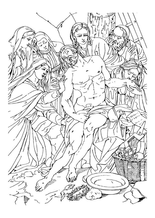 Malvorlage  abstammung vom kreuz jesus