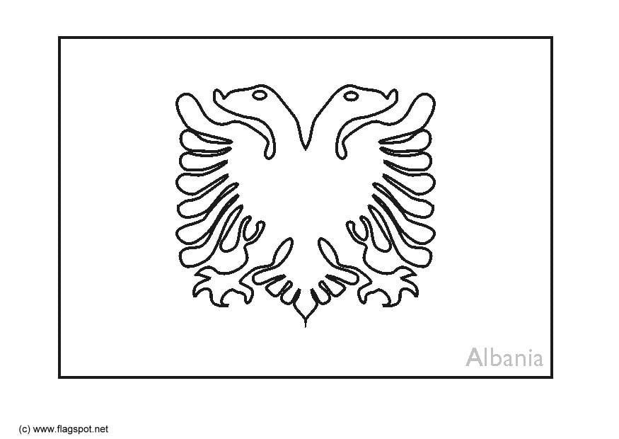 Malvorlage  albanien