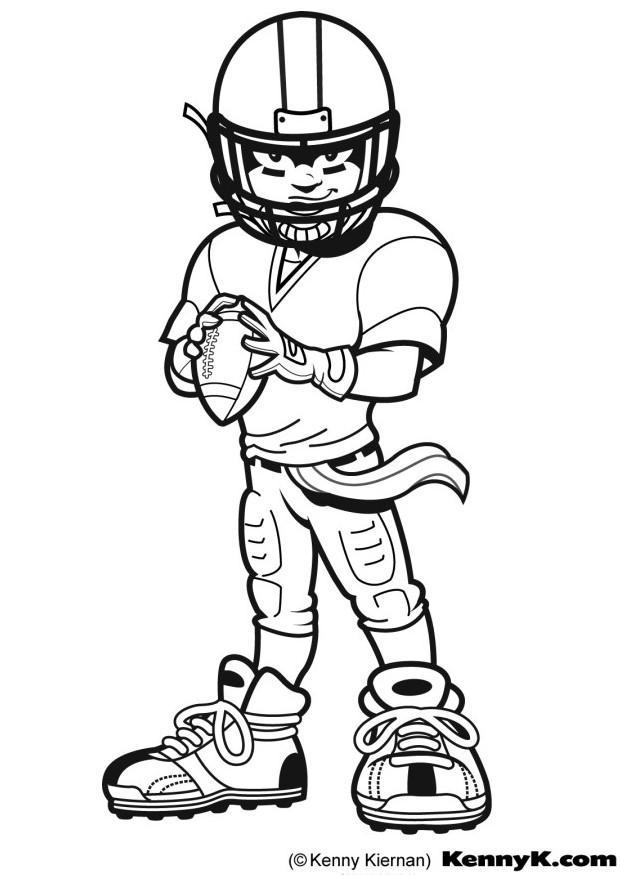 Malvorlage  american football