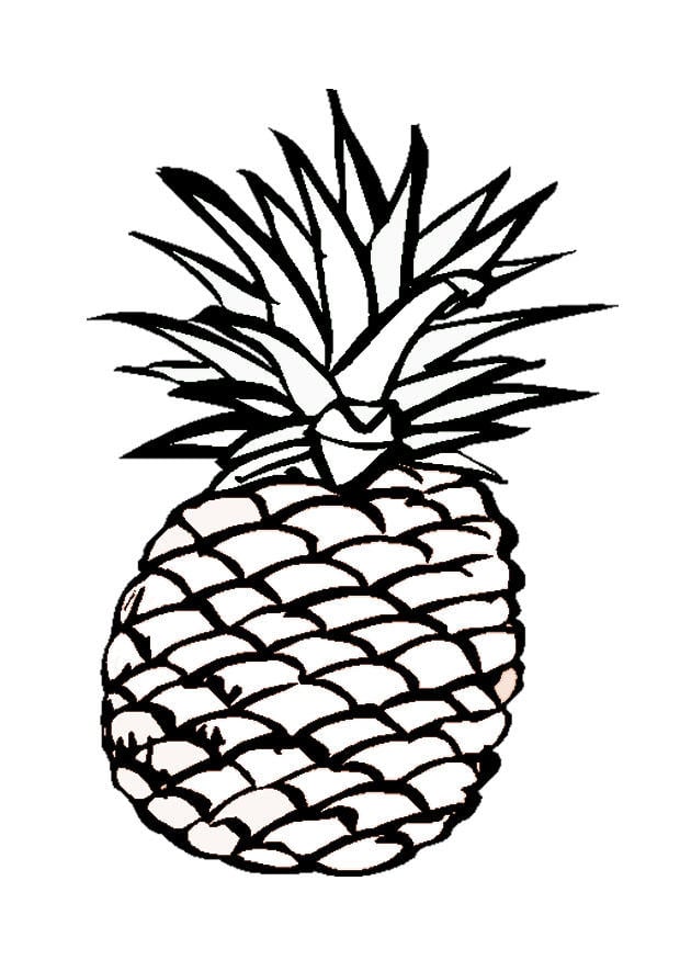 Malvorlage  ananas