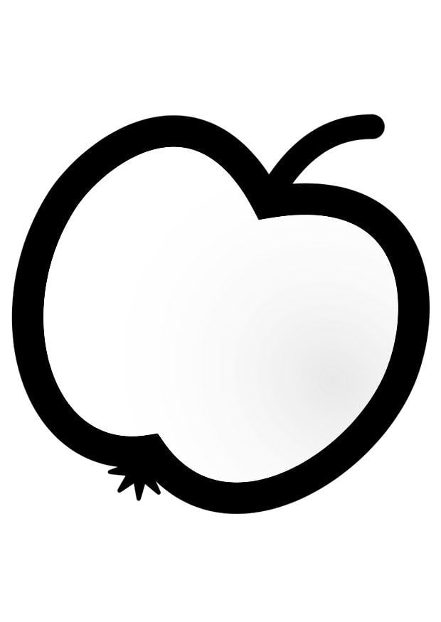 Malvorlage  apfel