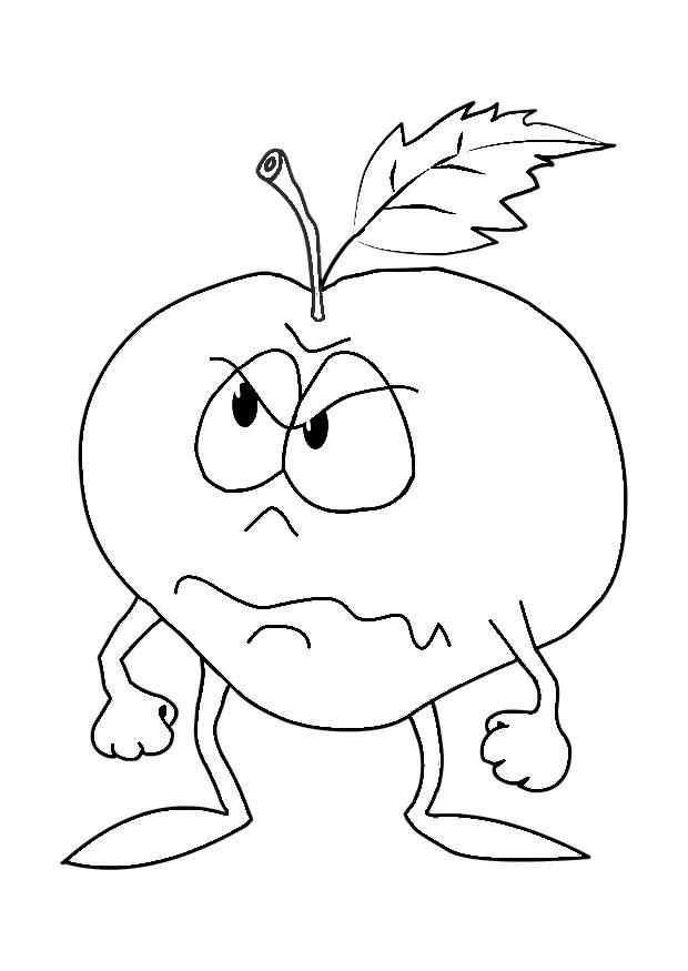 Malvorlage  apfel