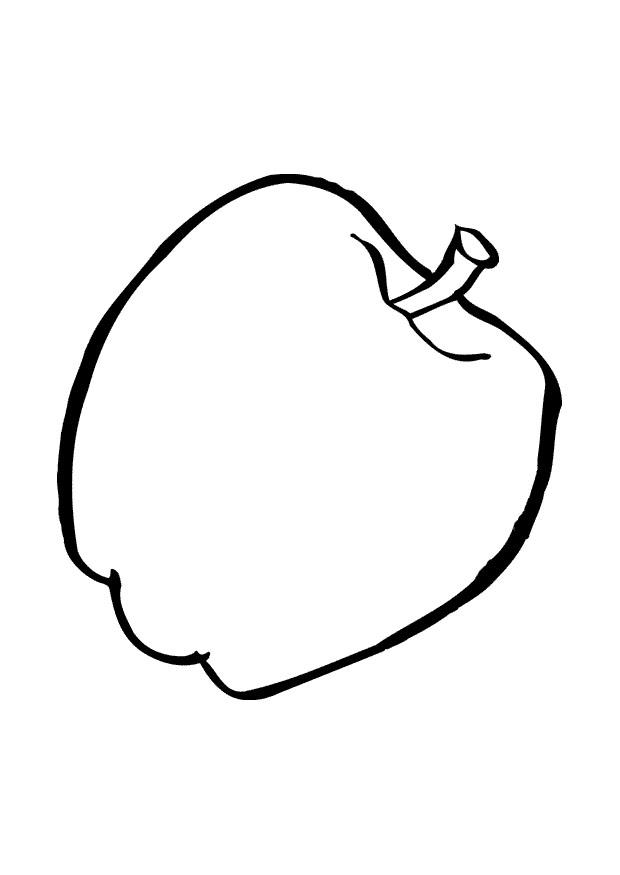 Malvorlage  apfel