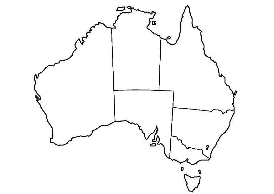 Malvorlage  australien