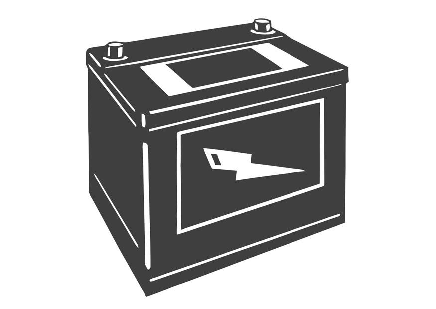 Malvorlage  autobatterie