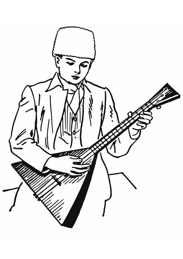 Malvorlage  balalaika