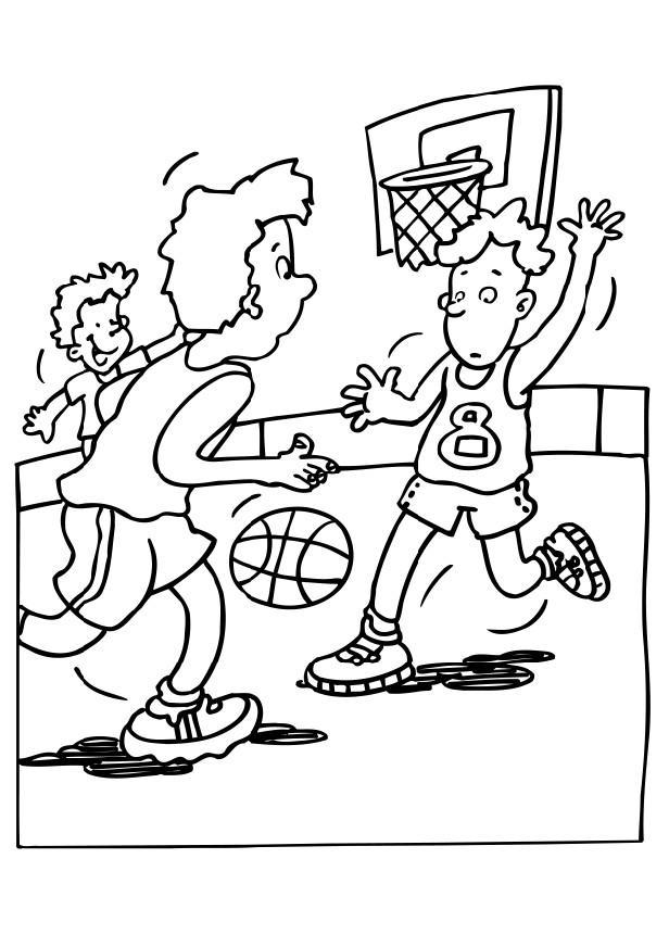 Malvorlage  basketball