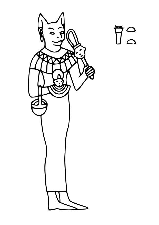 Malvorlage  bastet