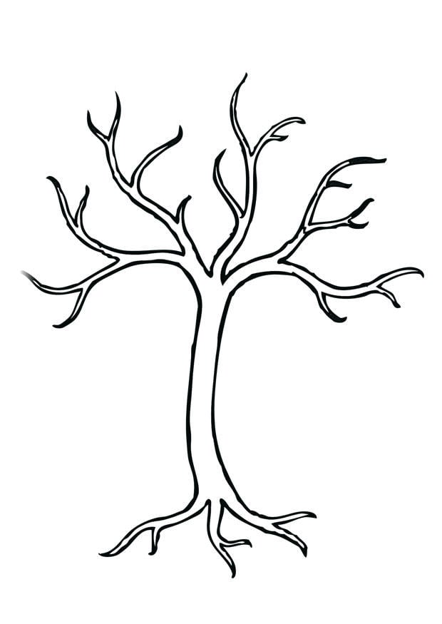 Malvorlage  baum